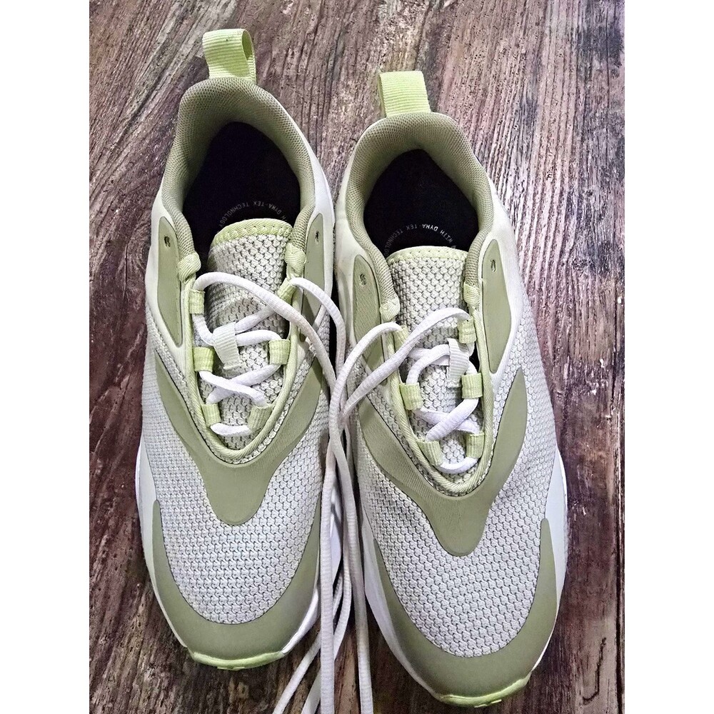 Vessi Tidal Sneaker Womens Size 8 Green/White Lace-Up Low Top Mesh Sneakers